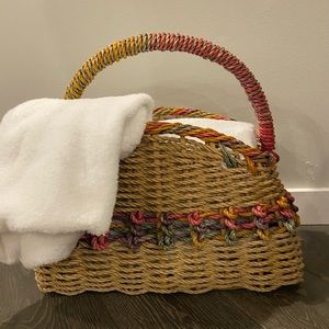 Colorful Wicker Basket